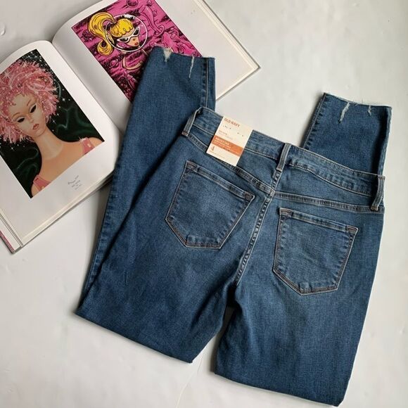 Old Navy Rockstar Super Skinny Ankle Distressed Size 4 - Picture 5 of 13